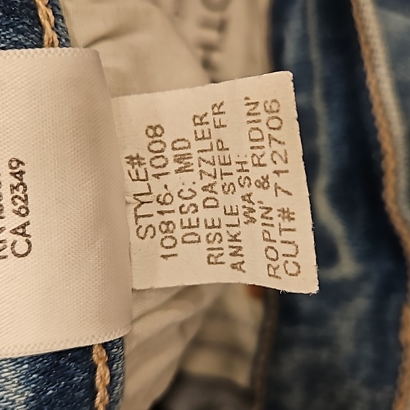 💕MOTHER💕 The Mid Rise Dazzler Ankle Step Fray Jeans ~ Ropin' & Ridin' 30 NWT - Picture 16 of 16